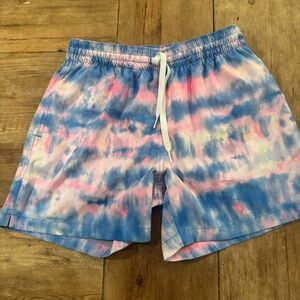 Tye dye Chubbies Swim Trunks